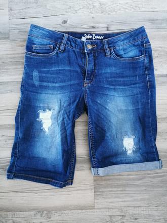 Modré riflové krátke nohavice john baner, m