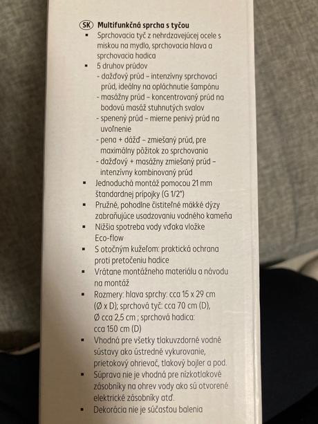 Sprchový set,