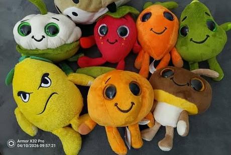 Plyšové zeleninky, 7ks, 