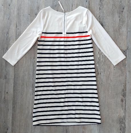 Smotanové pásikavé šaty, h&m,xs