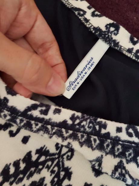 Vzorovaný topík zn.stradivarius vel.m, stradivarius,m