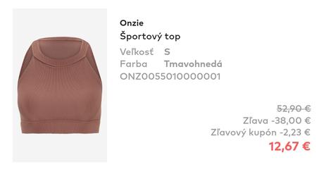 Sportovy top, xs