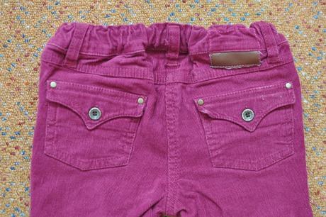 Menčestrové nohavice, barbie,86