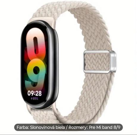 Remienky na xiaomi mi band 9 a 8, 