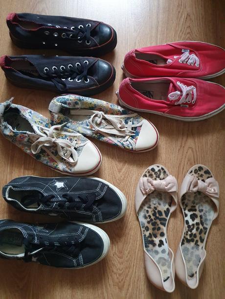 Balík dámskych topaniek, vans,39