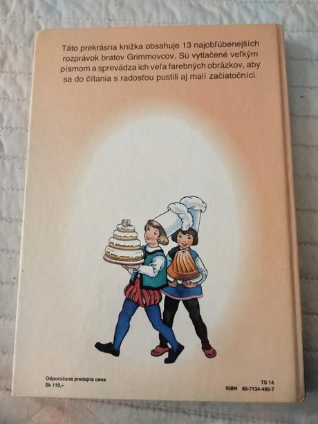 Kniha najkrajšie rozprávky bratov grimmovcov,
