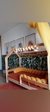 Domcekova postel detska, šírka (cm): 80,dĺžka (cm): 160