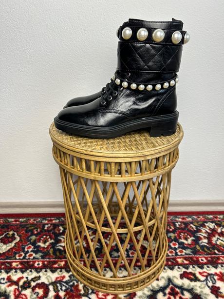 Zara čižmy s perlami, zara,37