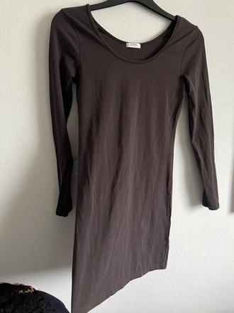 Uzasne minisaty hnede tunika k leginam m, m