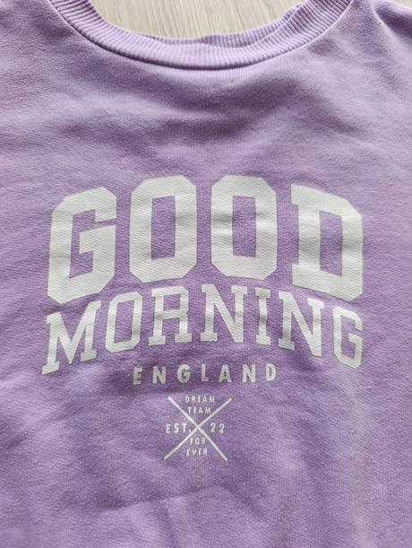 Dievčenská fialová kratšia mikina, sinsay,122