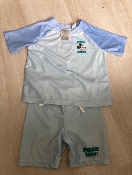 Plavky mickey mouse s uv 50 hm, h&m,74