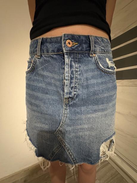 Rifľová sukňa zara, zara,m