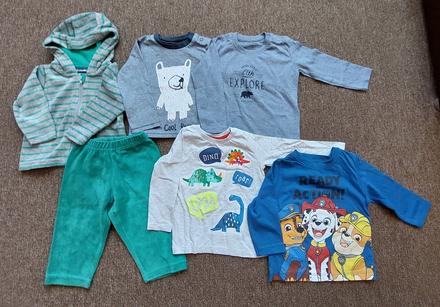 Balík oblečenia veľkosť 74, 68–80