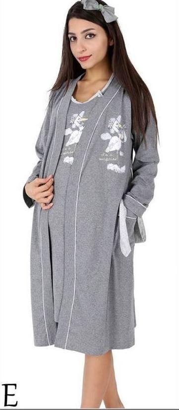 Materský komplet župan s nočnou košeľou bavlnená, vienetta secret,l - xxxl