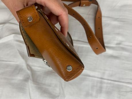 Ammyla kožená kabelka minime hnedá koňaková, ammyla