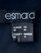 Pásikavé modrobiele šaty, esmara,40