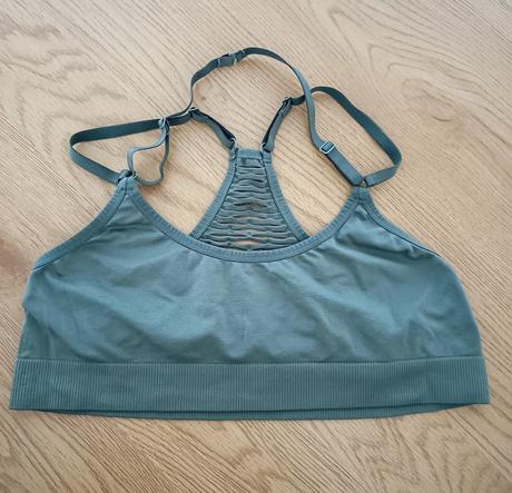 Khaki športová podprsenka, h&m,l