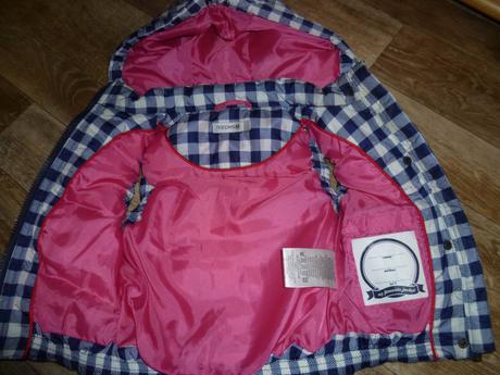 Kockovaná zateplená vesta noppies, 80