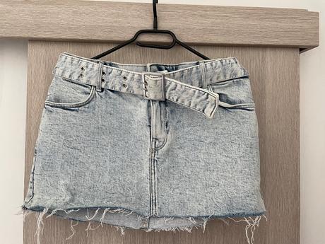 Rifľová minisukňa m, bershka,m