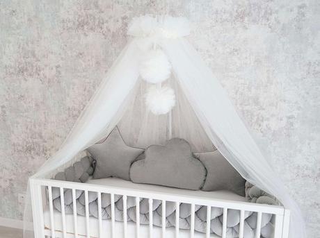 Nový pom pom baldachýn viac farieb na výber, šírka (cm): 150,dĺžka (cm): 70