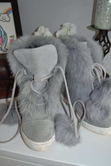 Členkové kožené topánky na platforme, veľkosť 37, 37