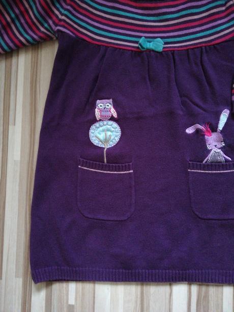 Fialova tunika/šaty, tu,80