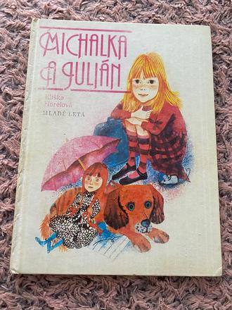 Krásna stará retro kniha príbehy michalka a julián,
