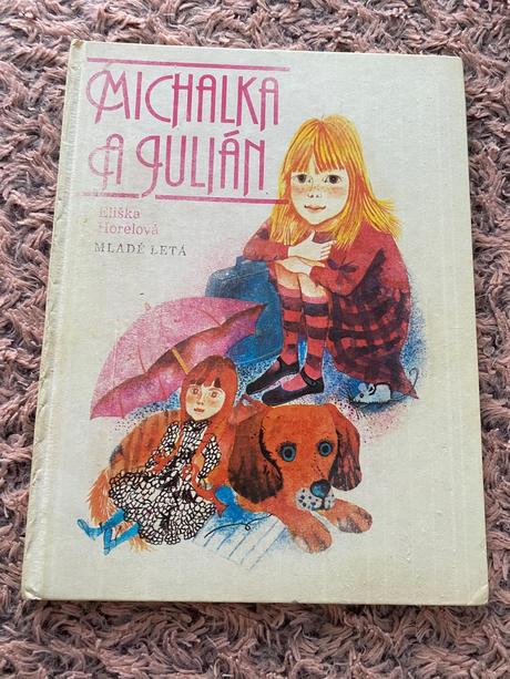 Krásna stará retro kniha príbehy michalka a julián,