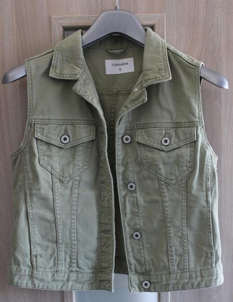 Riflová zelená vesta č. s, terranova,s