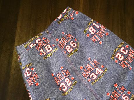 Riflová suknička, 140