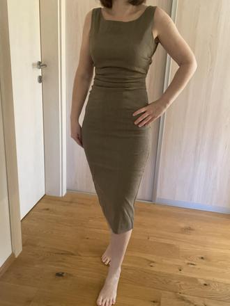 Ľanové šaty značky zara veľkosť s, zara,s