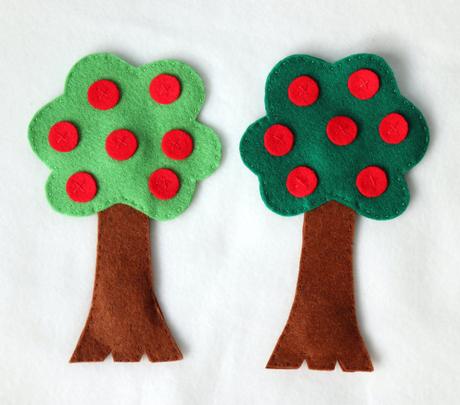 Filcove magnetky - 18 druhov,