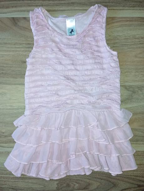 Ružové šaty s volánmi, palomino,110