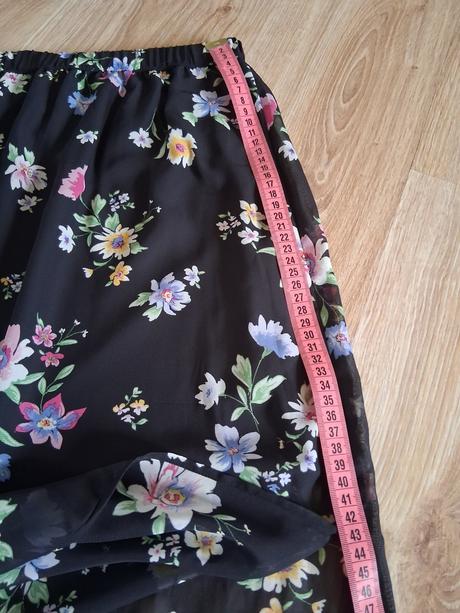 Sukňa s vysokým rázporkom, h&m,s