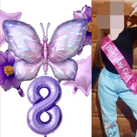 Balóny motýľ+ šerpa, 