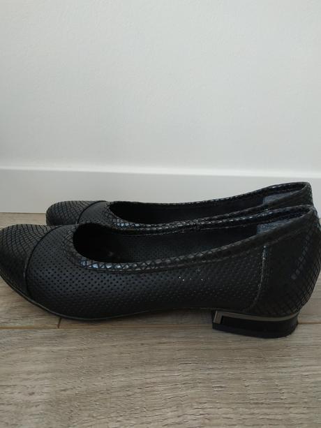 Cierne vzdusne kozene balerínky, vel. 38, 38