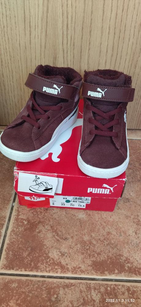 Detské čižmičky a vyteplené botasky, puma,23