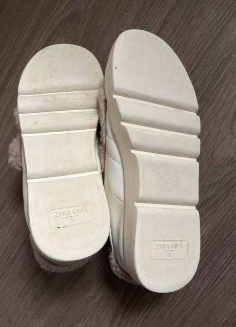 Tenisky s kožušinkou, zara,34