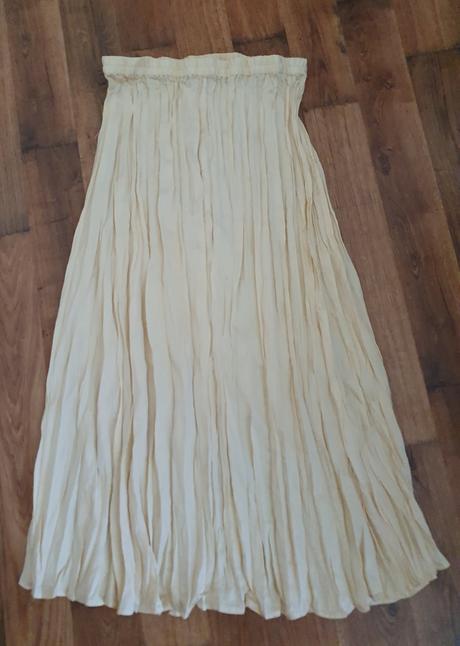 Dlha satenova sukna, h&m,m