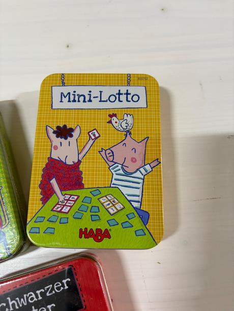 Haba - cestovné hry pre detičky v plechovkach,