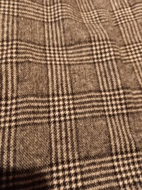 Kárované teplé šaty pre moletky, xxl