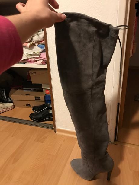 Kožené čižmy nad koleno italy 37, 37