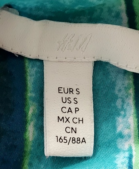 Modrozelené dlhé letné šaty, h&m,s