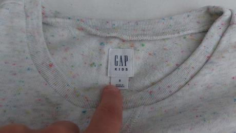 Mikina predĺžená biela, gap,122