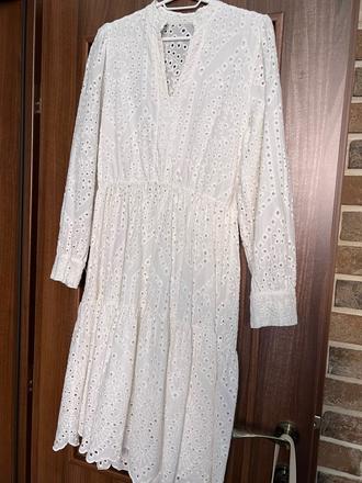 Biele šaty madeirové, m