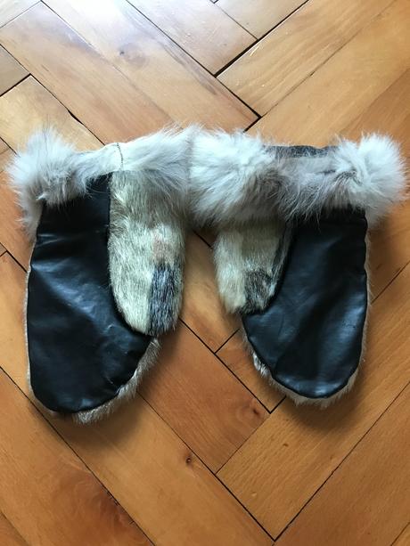 Rukavice - kožušinové, palčiaky, 