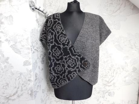 Damska kvalitna vlnena vesta, 46