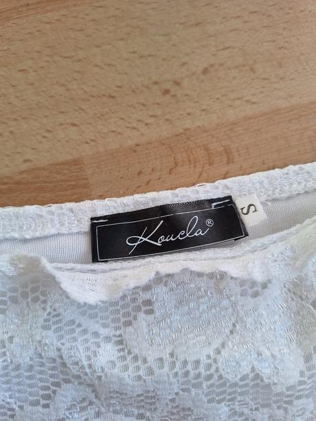 Elegantný čipkovaný top, xs