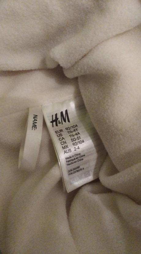 Pekná tepla súprava, h&m,86