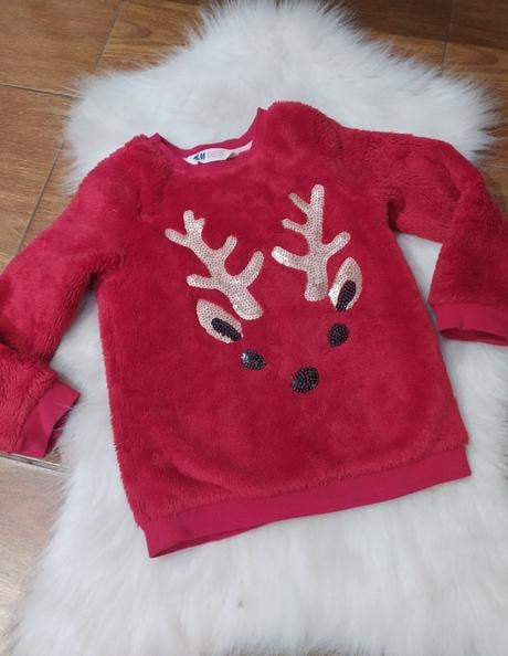 Huňaty svetrík/mikina, h&m,110